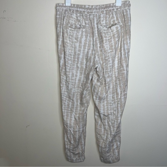 Old Navy Linen Blend Lightweight Tie-Dye Casual Tan Pants Boho Size Medium - Picture 4 of 10